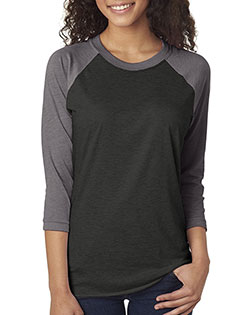 Next Level 6051 Unisex Tri-Blend 3/4-Sleeve Raglan T-Shirt at GotApparel