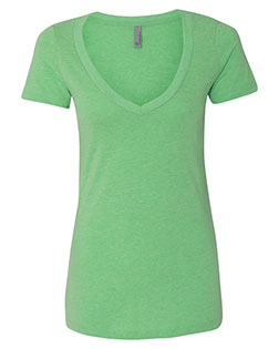 Next Level 6640 Women CVC Deep V at GotApparel