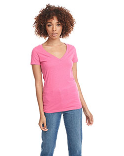 Next Level 6640 Women CVC Deep V at GotApparel