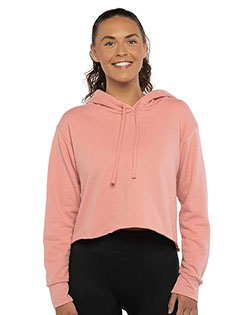 Next Level 9384 Ladies' Cropped Pullover Hooded Sweatshirt at GotApparel