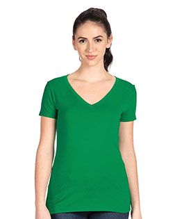 Next Level N1540 Women 4OZ Ideal V-Neck T-shirt at GotApparel
