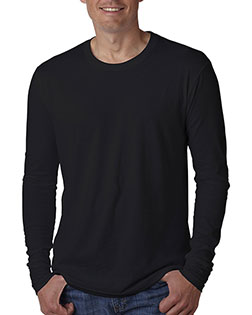Next Level N3601 Men Premium Fitted Long-Sleeve Crew Tee at GotApparel