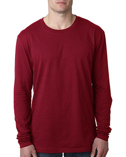 Next Level N3601 Men Premium Fitted Long-Sleeve Crew Tee at GotApparel