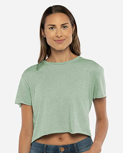 Next Level N5080 Ladies 3.5 oz Festival Cali Crop T-Shirt at GotApparel