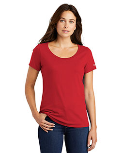 Nike NKBQ5236 Ladies 4.4 oz Core Cotton Scoop Neck Tee at GotApparel