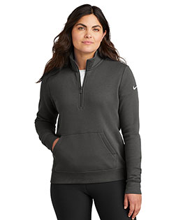 Nike Ladies Club Fleece Sleeve Swoosh 1/2-Zip NKDX6720 at GotApparel