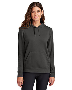 Nike Ladies Club Fleece Sleeve Swoosh Pullover Hoodie NKFD9889 at GotApparel