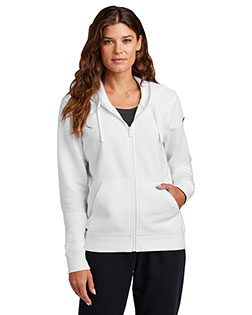 Nike Ladies Club Fleece Sleeve Swoosh Full-Zip Hoodie NKFD9890 at GotApparel