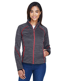 North End 78697 Women Flux Melange Bonded Fleece Jacket at GotApparel