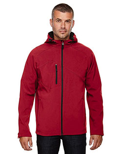 North End 88166 Men Prospect Two-Layer Fleece Bonded Soft Shell Hooded Jacket at GotApparel