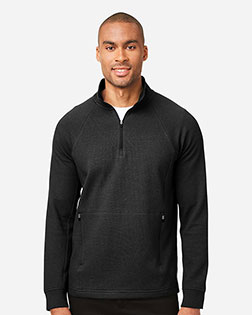 North End NE200 Men's Rhythm Waffle Quarter-Zip Pullover at GotApparel