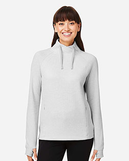 North End NE200W Women's Rhythm Waffle Cross-Neck Pullover at GotApparel