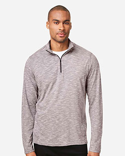 North End NE415 Men's Eclipse Jacquard Quarter-Zip Pullover at GotApparel
