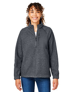 North End NE713W  Ladies' Aura Sweater Fleece Quarter-Zip at GotApparel