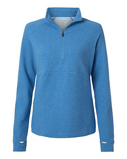 North End NE725W Ladies' Spirit Textured Quarter-Zip at GotApparel