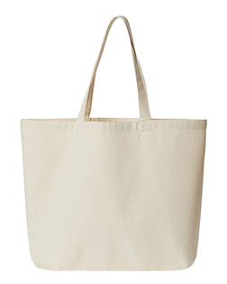 OAD OAD108R Jumbo Recycled Midweight Gusseted Canvas Tote at GotApparel