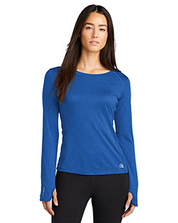 Custom Embroidered OGIO LOE321 ENDURANCE Ladies 4 oz Long Sleeve Pulse Crew at GotApparel