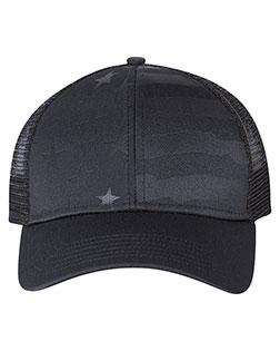 Outdoor Cap USA750M  Debossed Stars and Stripes Mesh-Back Cap at GotApparel