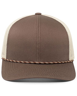 Pacific Headwear 104BR  Trucker Snapback Braid Cap at GotApparel