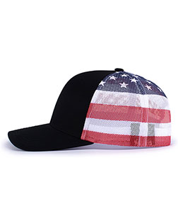 Pacific Headwear 104P Printed Trucker Cap at GotApparel