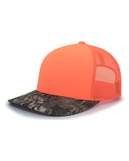 Pacific Headwear 108C Camo Snapback Trucker Cap at GotApparel