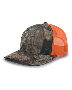 Pacific Headwear 108C Camo Snapback Trucker Cap at GotApparel