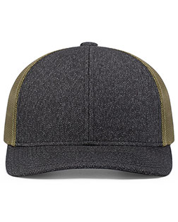 Pacific Headwear 210C  Melange Heather Low-Profile Trucker at GotApparel