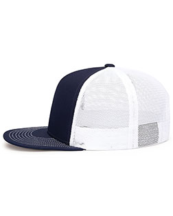 Pacific Headwear 4D7 D-series 5-panel Trucker Snapback Cap at GotApparel