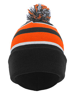 Pacific Headwear 641K Knit Fold Over Pom-Pom Beanie at GotApparel