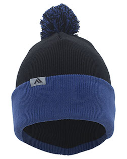 Pacific Headwear 641K Knit Fold Over Pom-Pom Beanie at GotApparel