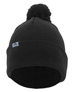 Pacific Headwear 641K Knit Fold Over Pom-Pom Beanie at GotApparel
