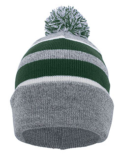 Pacific Headwear 641K  Knit Fold Over Pom-Pom Beanie at GotApparel