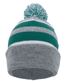 Pacific Headwear 641K  Knit Fold Over Pom-Pom Beanie at GotApparel