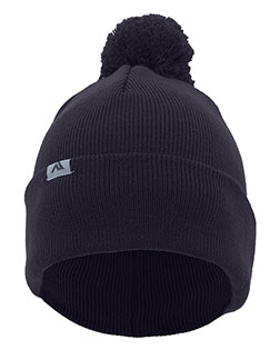 Pacific Headwear 641K  Knit Fold Over Pom-Pom Beanie at GotApparel