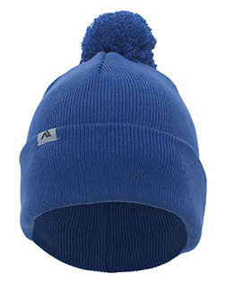 Pacific Headwear 641K Knit Fold Over Pom-Pom Beanie at GotApparel