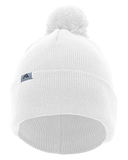 Pacific Headwear 641K  Knit Fold Over Pom-Pom Beanie at GotApparel