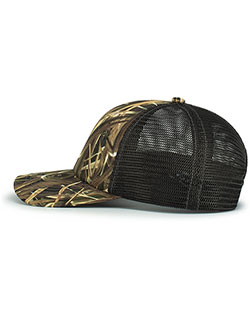 Pacific Headwear P640 Vintage Mossy Oakâ® Trucker Cap at GotApparel