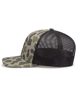 Pacific Headwear P686 Weekender Duck Camo Trucker Snapback Cap at GotApparel