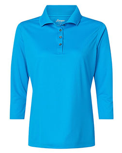 Paragon 120 Women 's Lady Palm Three-Quarter Sleeve Polo at GotApparel