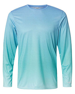 Paragon 225 Men Barbados Performance Pin Dot Long Sleeve T-Shirt at GotApparel