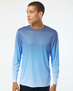 Paragon 225 Men Barbados Performance Pin Dot Long Sleeve T-Shirt at GotApparel