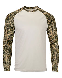 Paragon 236 Men's Jackson Mossy Oak Colorblocked Long Sleeve T-Shirt at GotApparel