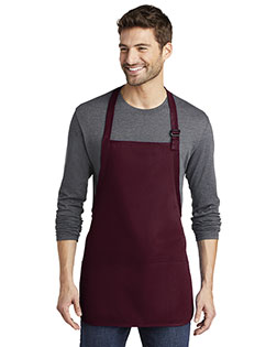 Port Authority A510 Men Medium Length Apron With Pouch Pocket at GotApparel