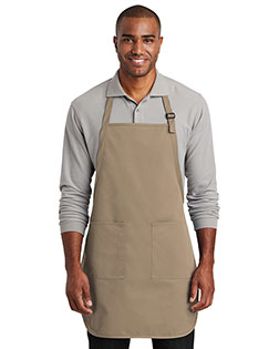 Port Authority A600 Men 7 oz Full-Length Two-Pocket Bib Apron at GotApparel