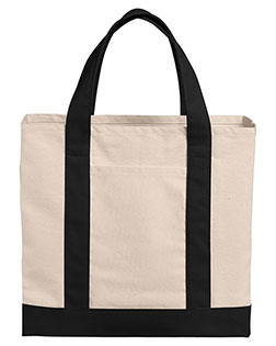 Port Authority Cotton Canvas Two-Tone Tote BG429 at GotApparel