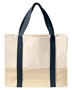 Port Authority BG450 ® Straw Market Tote at GotApparel