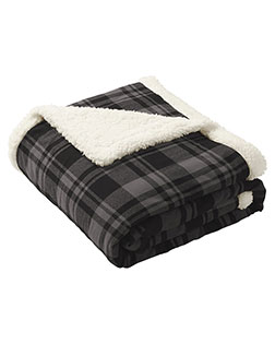 Port Authority BP43 Unisex <sup> ®</Sup> Flannel Sherpa Blanket. at GotApparel