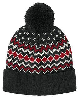 Port Authority C991 ® Alpine Pom Beanie at GotApparel