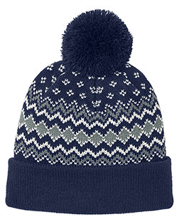 Port Authority C991 ® Alpine Pom Beanie at GotApparel