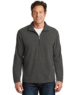 Port Authority F234 Men Heather Microfleece 1/2-Zip Pullover at GotApparel